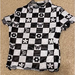 Forever 21 Mesh Checkered Shirt!